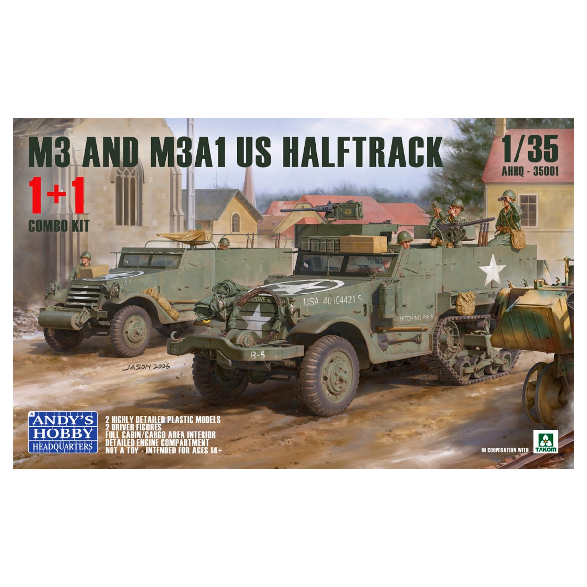 1/35 M3 and M3A1 US Halftrack (1+1 Combo Kit)