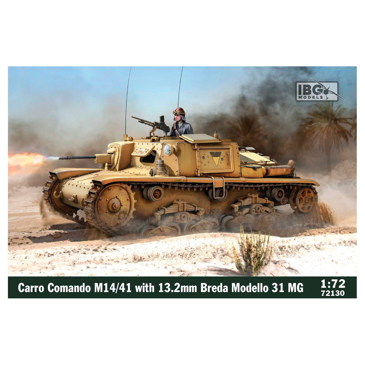 1/72 Carro Comando M14/41 with 13.2mm Breda