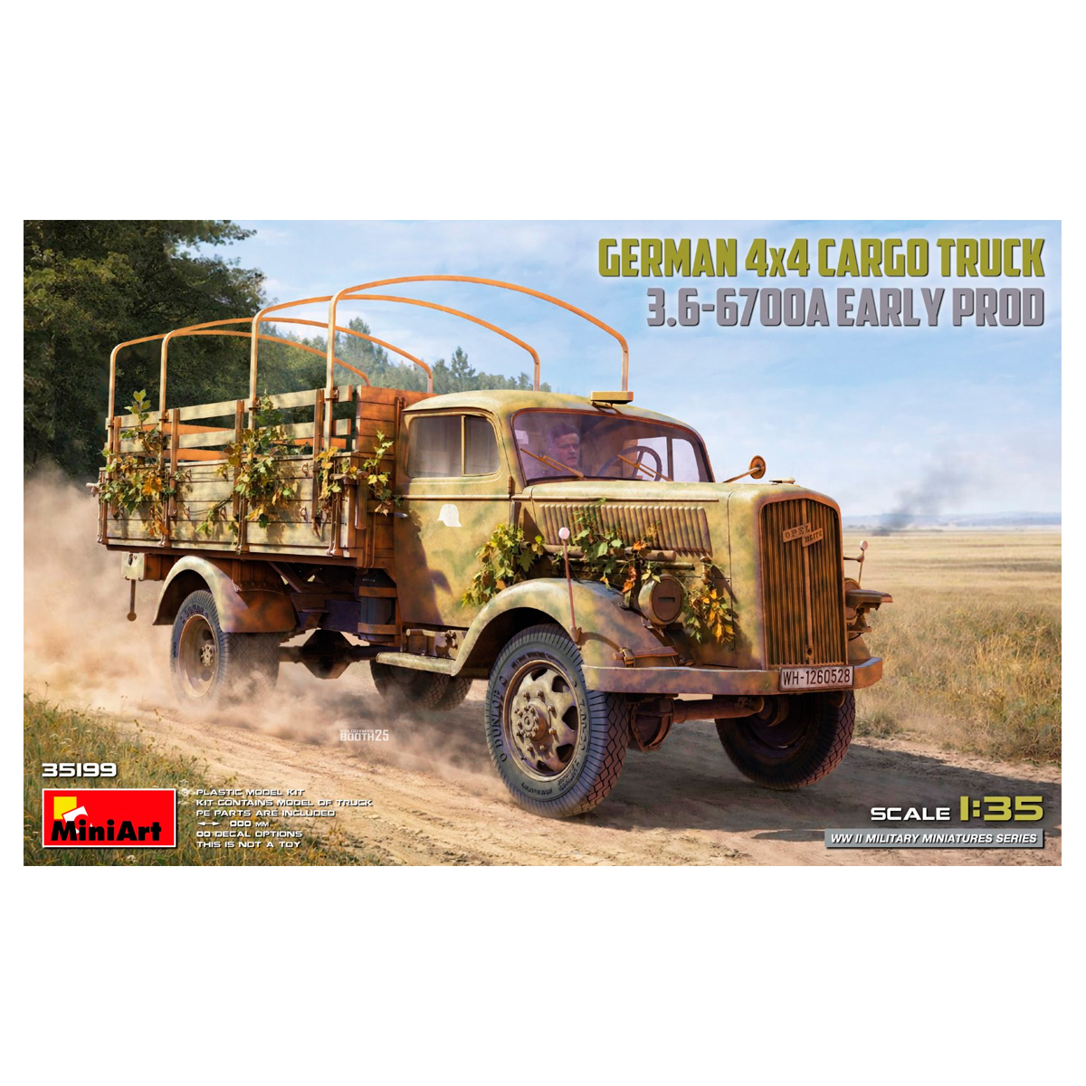 1/35 German 3t 4×4 Cargo Truck 3.6-6700A Early Prod