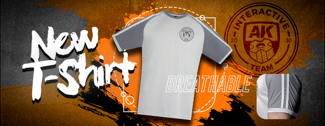 AK INTERACTIVE TEAM GRAY SPORTS T-SHIRT