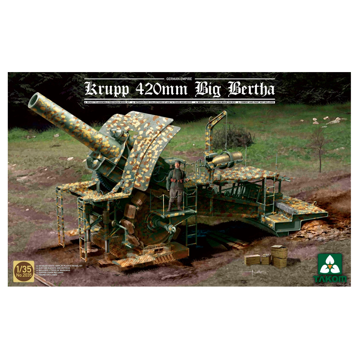1/35 German Empire Krupp 420mm Big Bertha