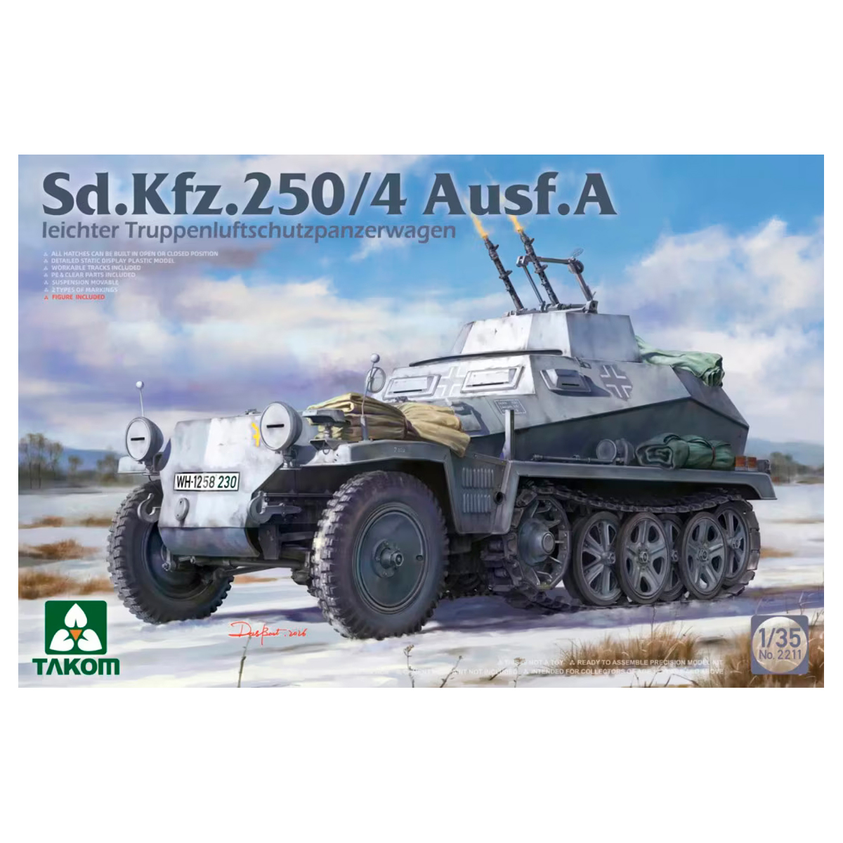 1/35 Sd.Kfz.250/4 Ausf.A leichter Truppenluftschutzpanzerwagen
