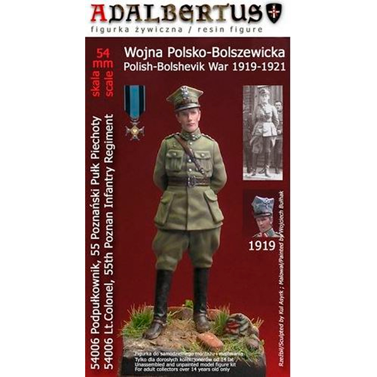 Adalbertus 54mm Polish Officer, Polish Bolshevik War 1920