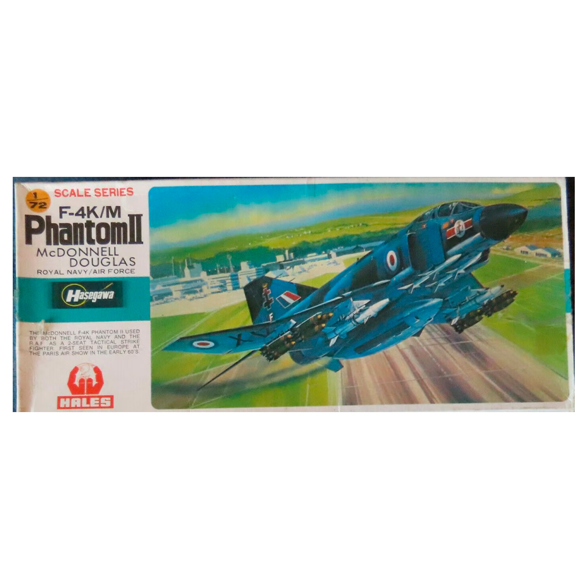 1/72 McDonnell Douglas F-4K/M Phantom II (box in very poor condition – caja muy deteriorada)