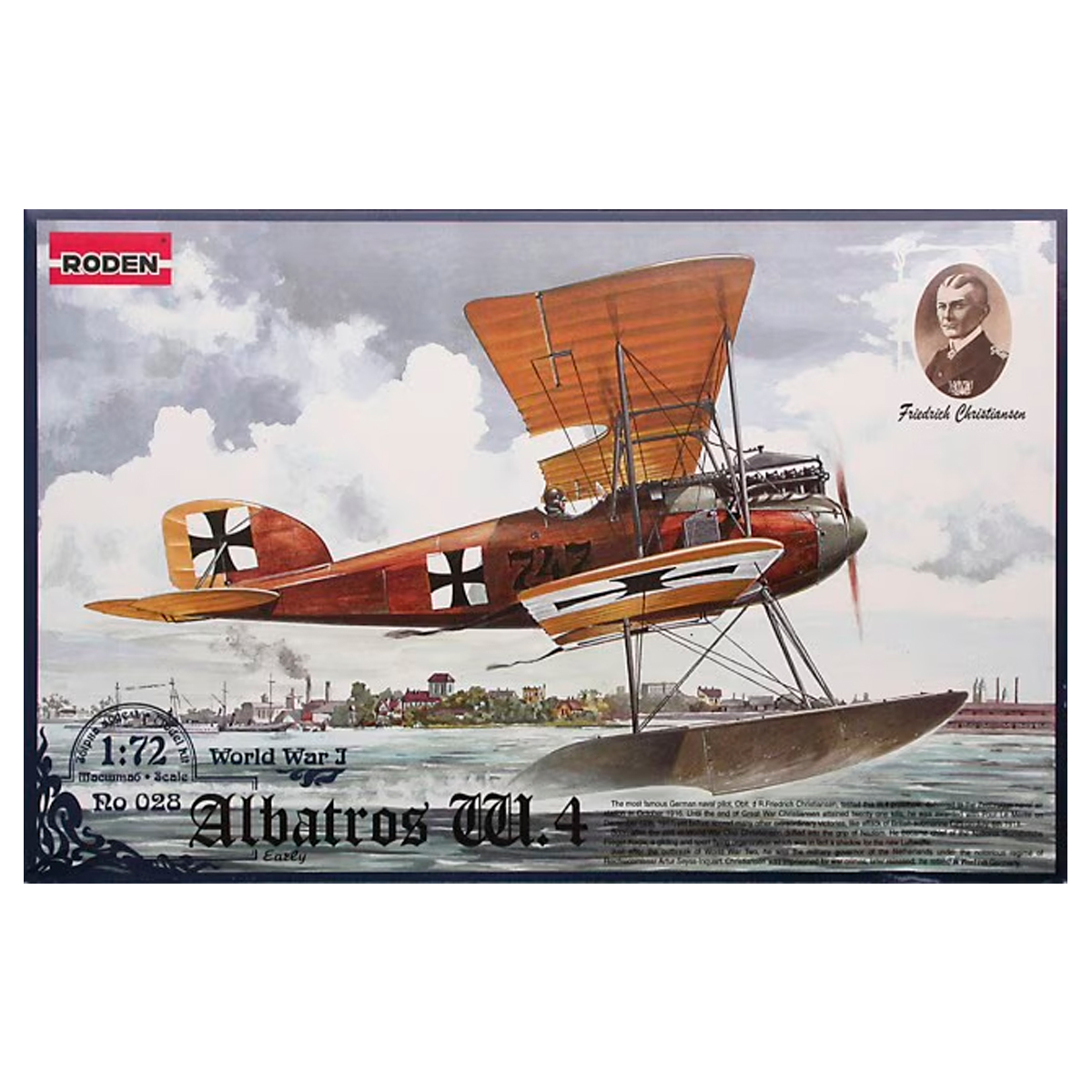 1/72 Friedrich Christiansen Albatros W.4 Early World War I