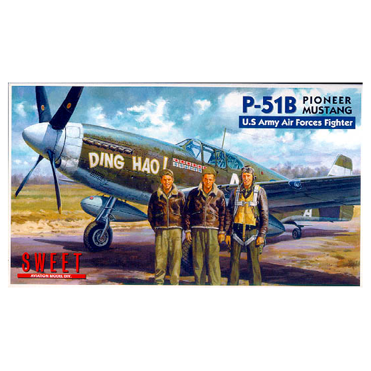 1/144 P-51B Pioneer Mustang U.S Army Air Forces Fighter