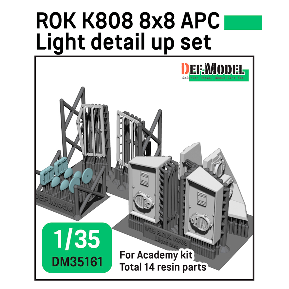 1/35 ROK K808 APC Light detail up set (for 1/35 Academy kit)