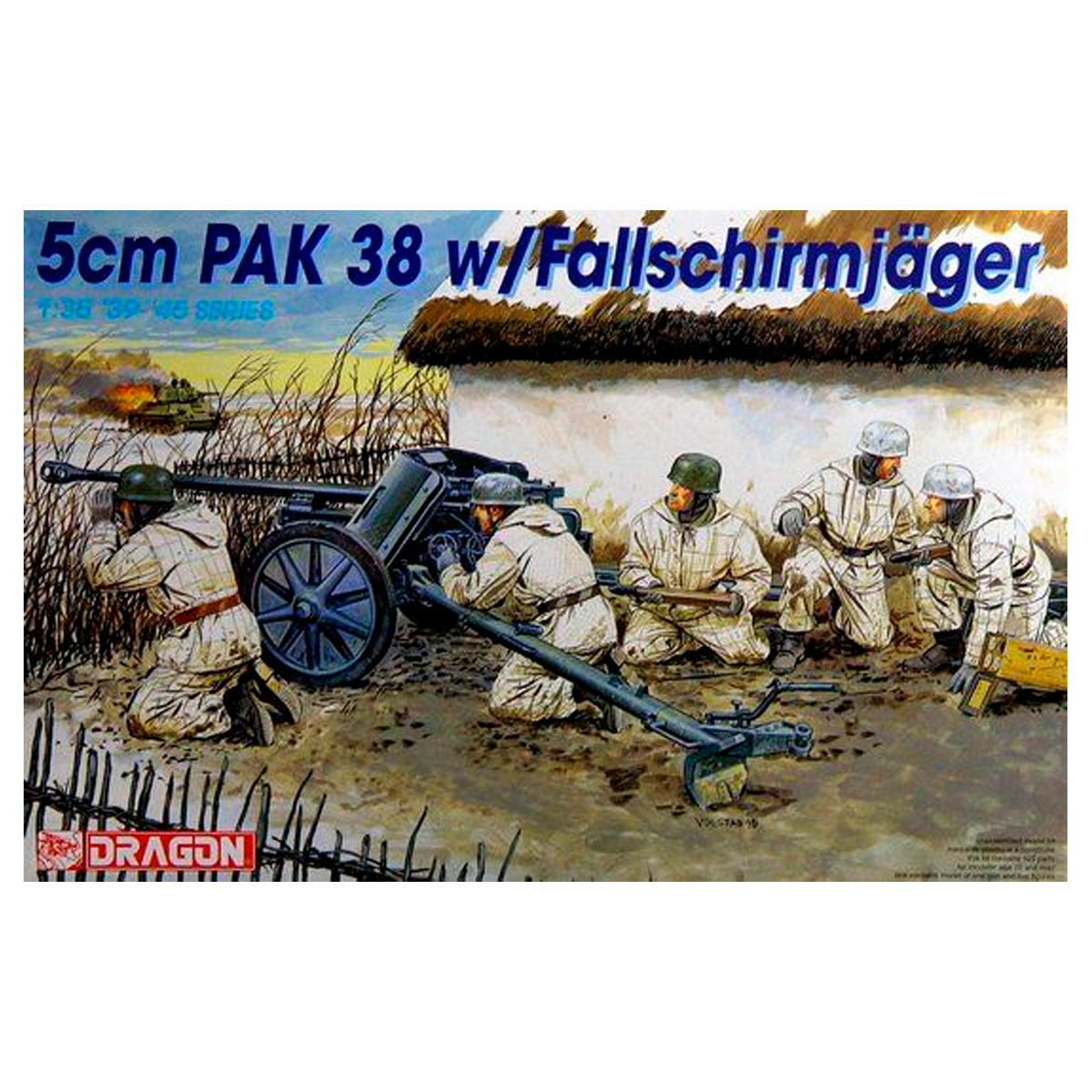 1/35 5cm PAK38 w/Fallschirmjäger