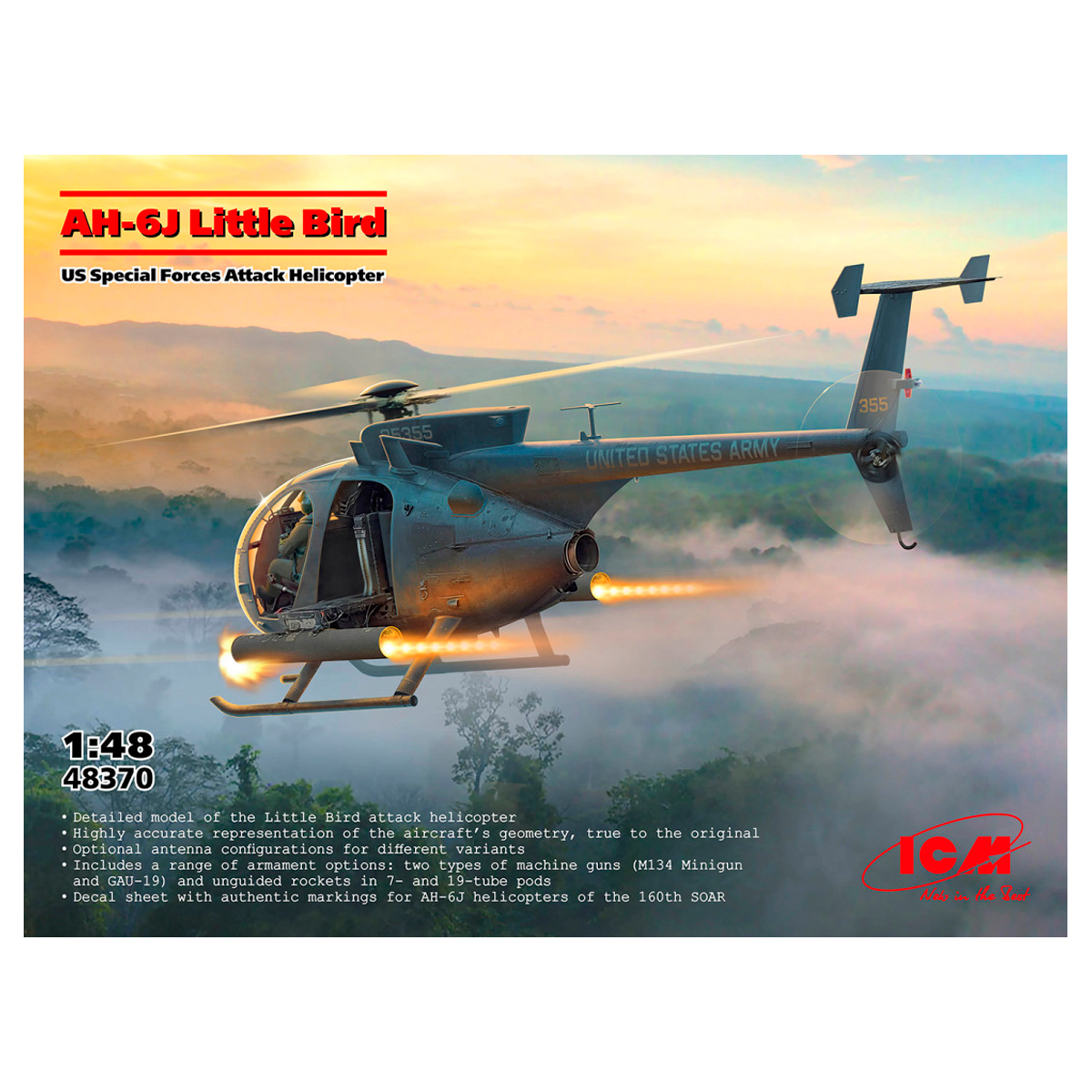 1/48 MH-6J Little bird , US Special Forces Attack Helicopter