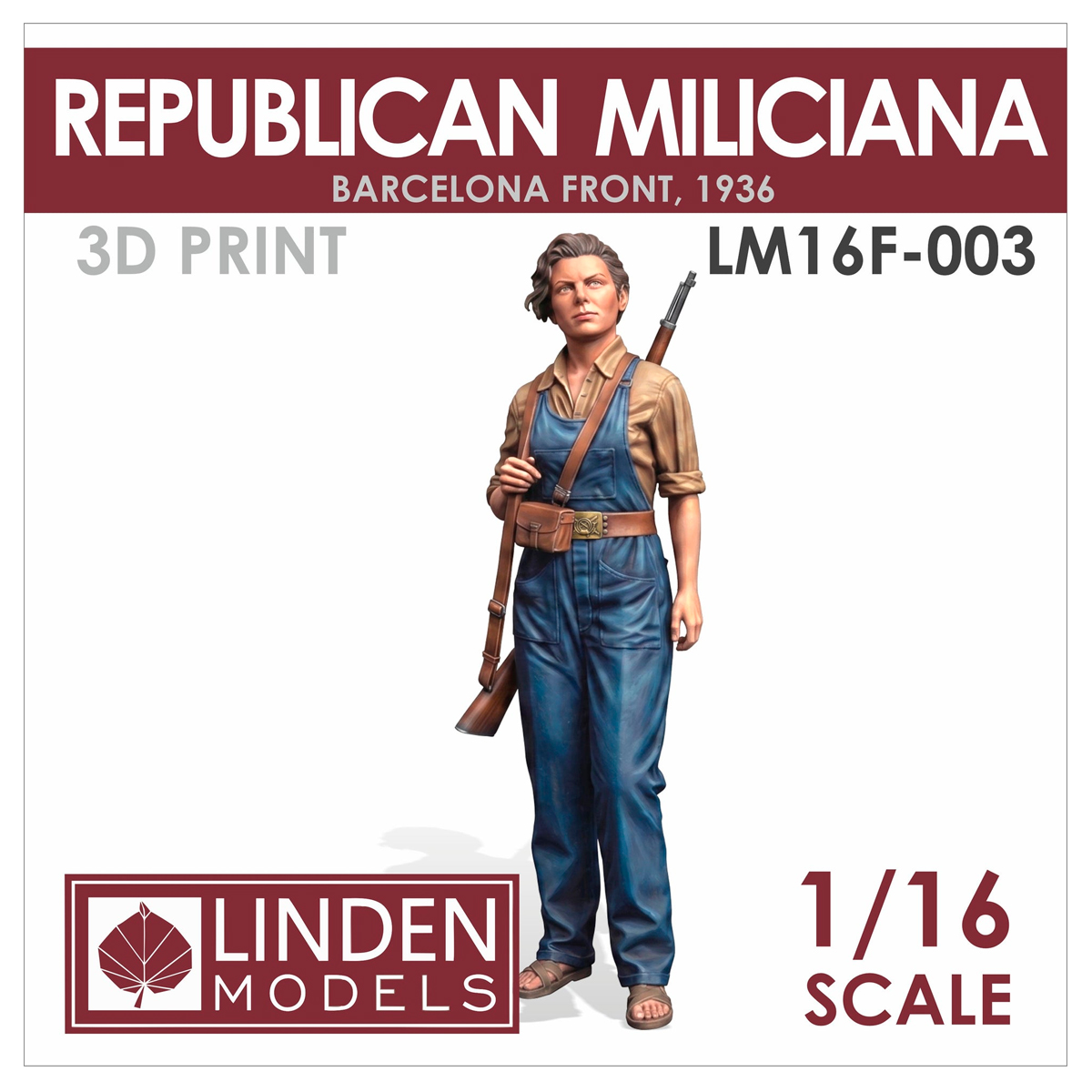 1/16 Republican Miliciana, Barcelona front 1936