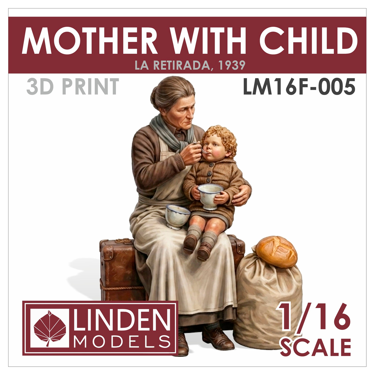 1/16 Mother with child— La Retirada, 1939