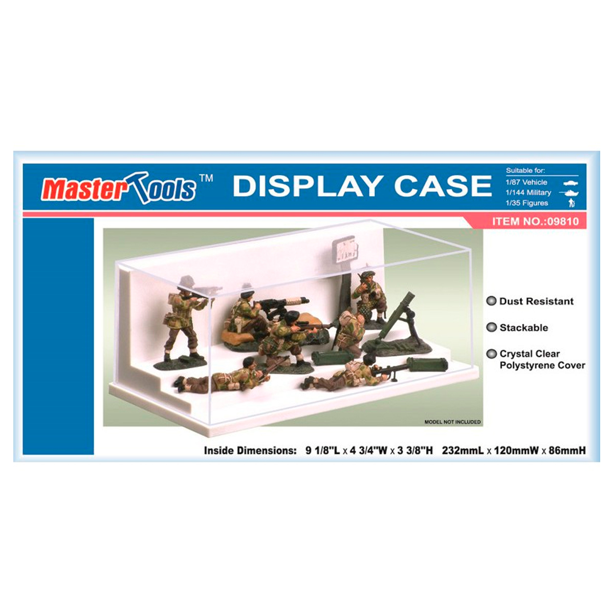 Acrylic Display Case 232 x 120 x 86mm