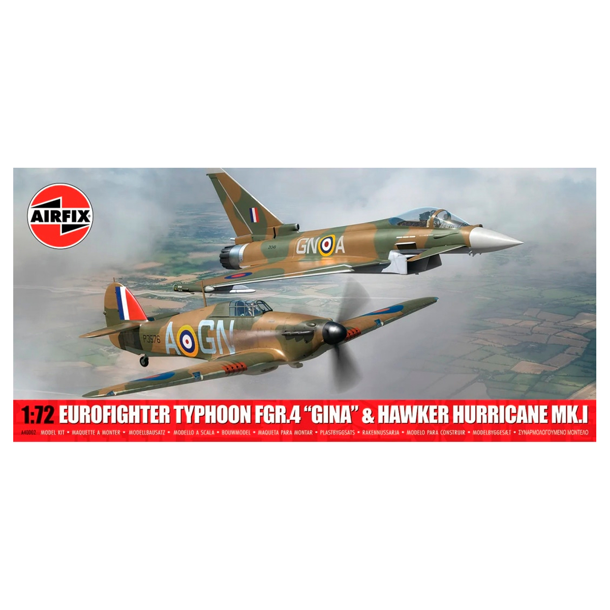 1/72 Twin Pack – Eurofighter Typhoon FGR.4 (GINA) + Hawker Hurricane Mk.I