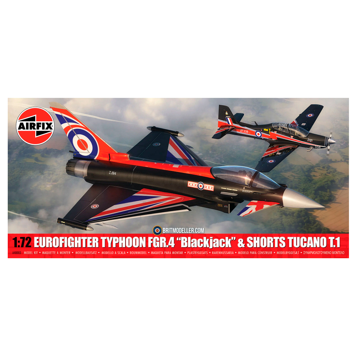 1/72 Twin Pack – Eurofighter Typhoon FGR.4 (Blackjack) + Shorts Tucano T.1