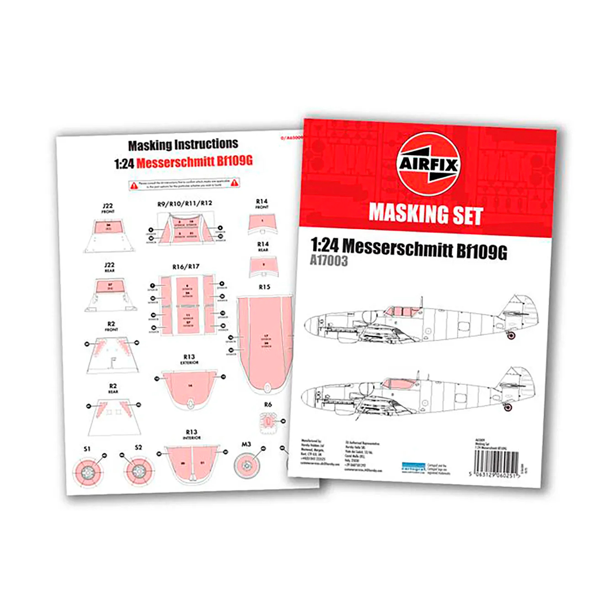 1/24 Masking Set Messerschmitt Bf109G-5/G-6