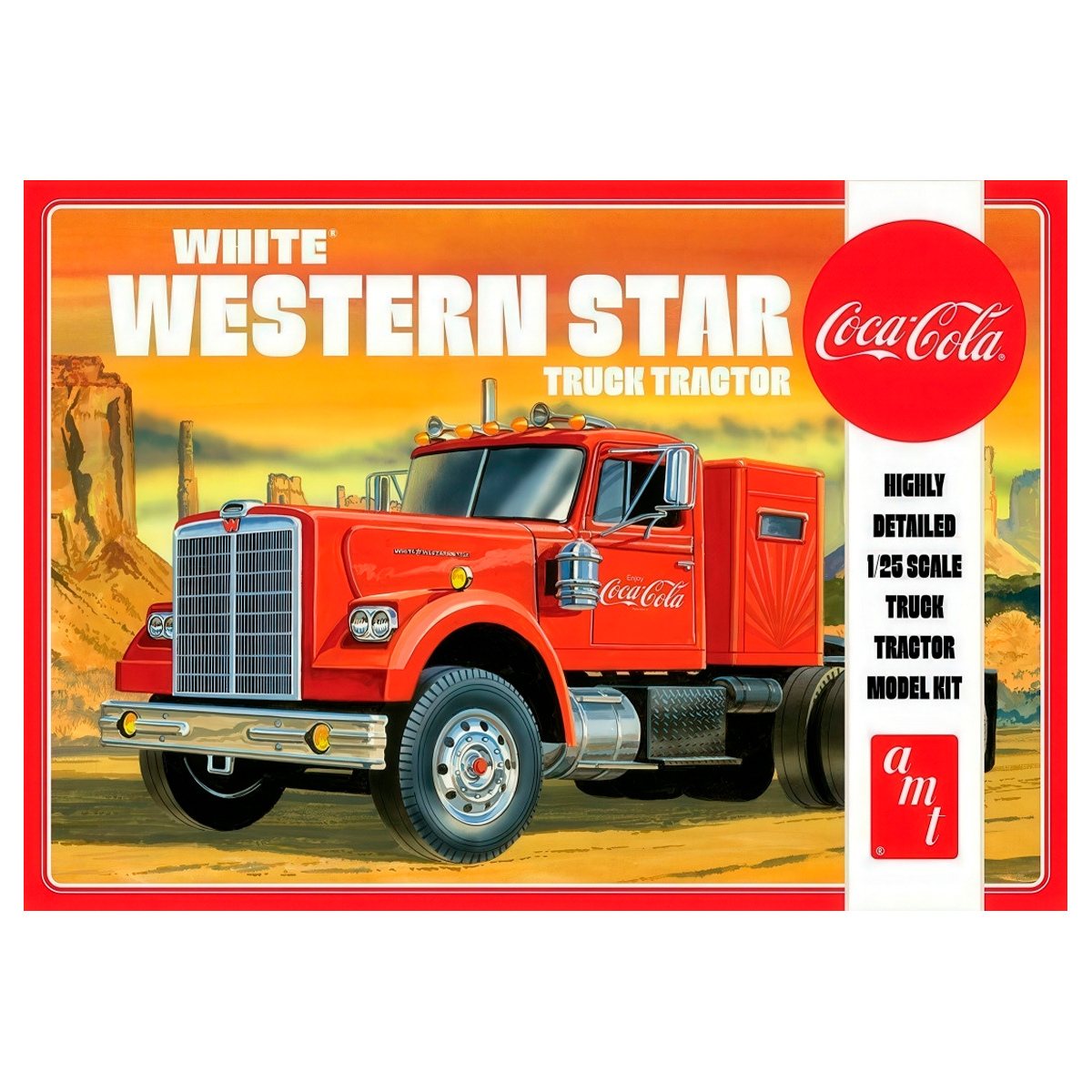 1/25 Coca-Cola White Western Star Truck Tractor