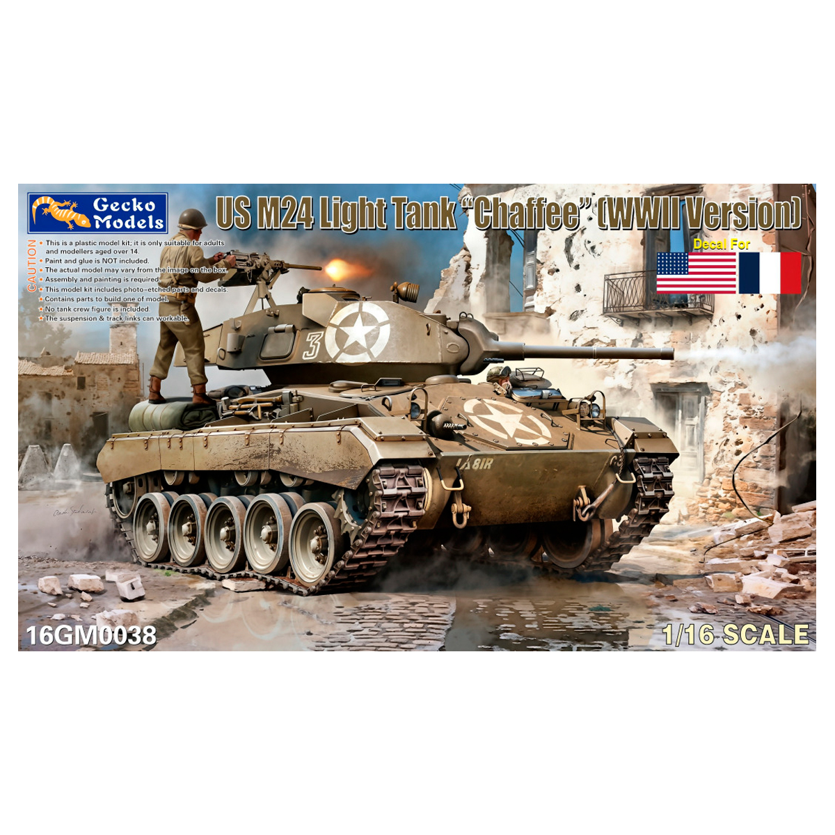 1/16 US M24 Chaffee Light Tank (WWII)