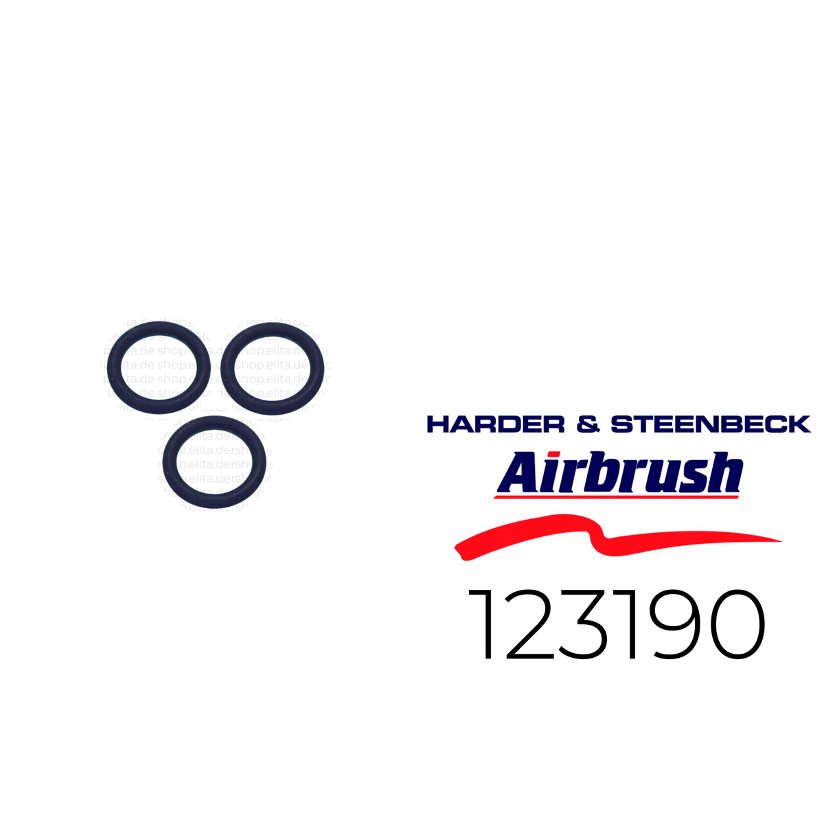 Harder & Steenbeck “o-ring” for air cap, unit 3 pcs.fits also to side feed system #218603 + #218613, VITON special quality “