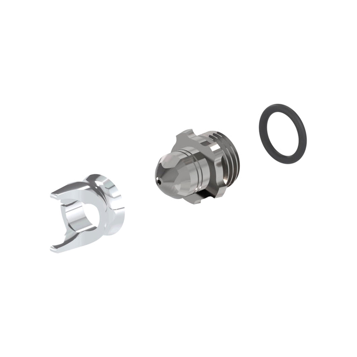 Giraldez Infinity FineLine Stainless Steel Air Cap 0.25 mm with Seal & Needle Cap (only usable in combination with a titanium nozzle)