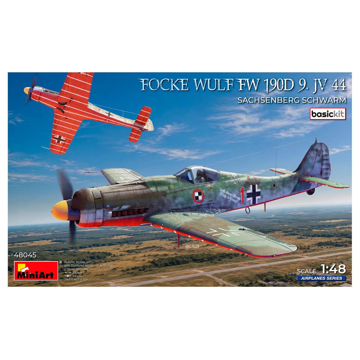1/48 Focke-Wulf Fw 190D-9. JV 44  “Sachsenberg Schwarm” . Basic Kit