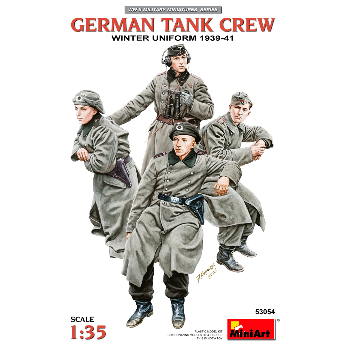 1/35 German Tank Crew. Winter Uniform. 1939-41