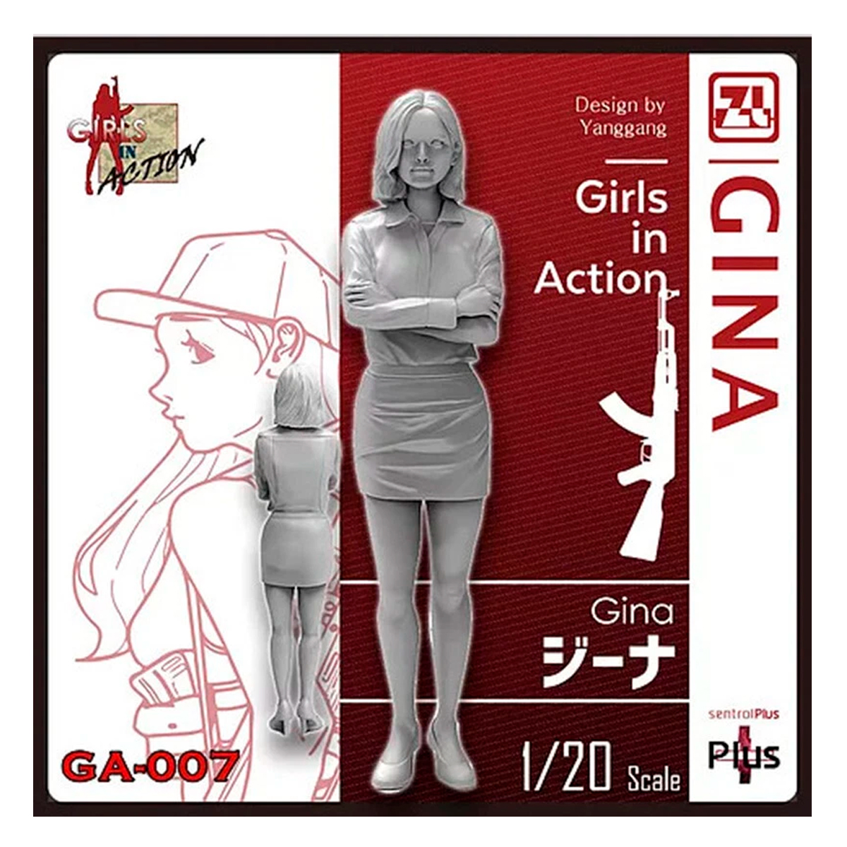 1/20 Girls in Action Gina Resin Figure (sin caja)