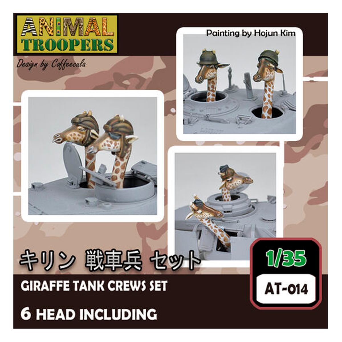 1/35 Giraffe WWII Tank Crew Set (6 Heads – US / German and Soviet) (sin caja)