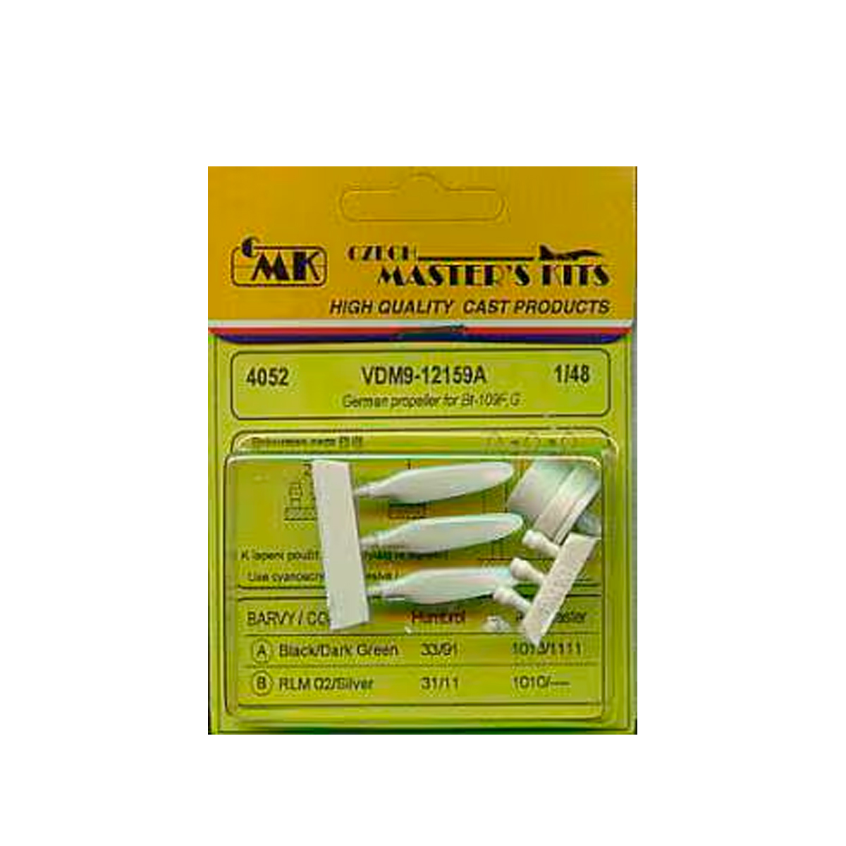 CMK 1/48 VDM9-12159A German Propeller for Bf109F/G