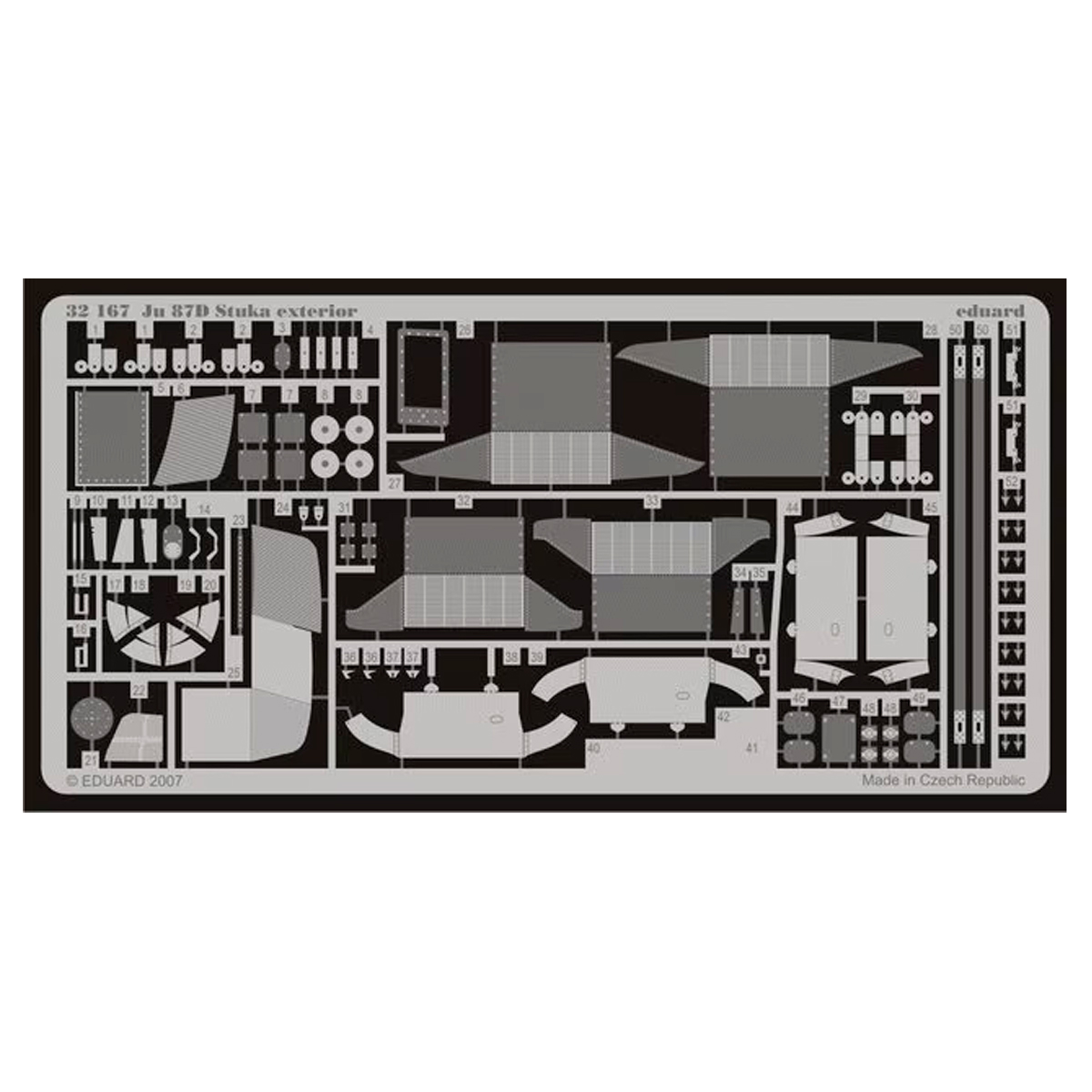 Eduard 1/32 Junkers Ju 87D Stuka – PE Exterior for Hasegawa