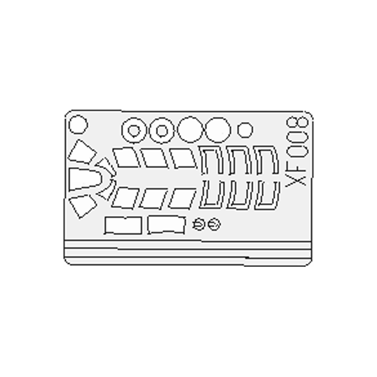 Eduard 1/48 Hurricane Mk. I/II Masking set for Hasegawa, Revell, Hobby 2000