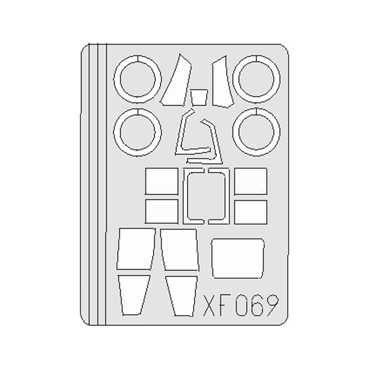 Eduard 1/48 P-35 Express Mask for Hobbycraft, Academy, Wolfpack