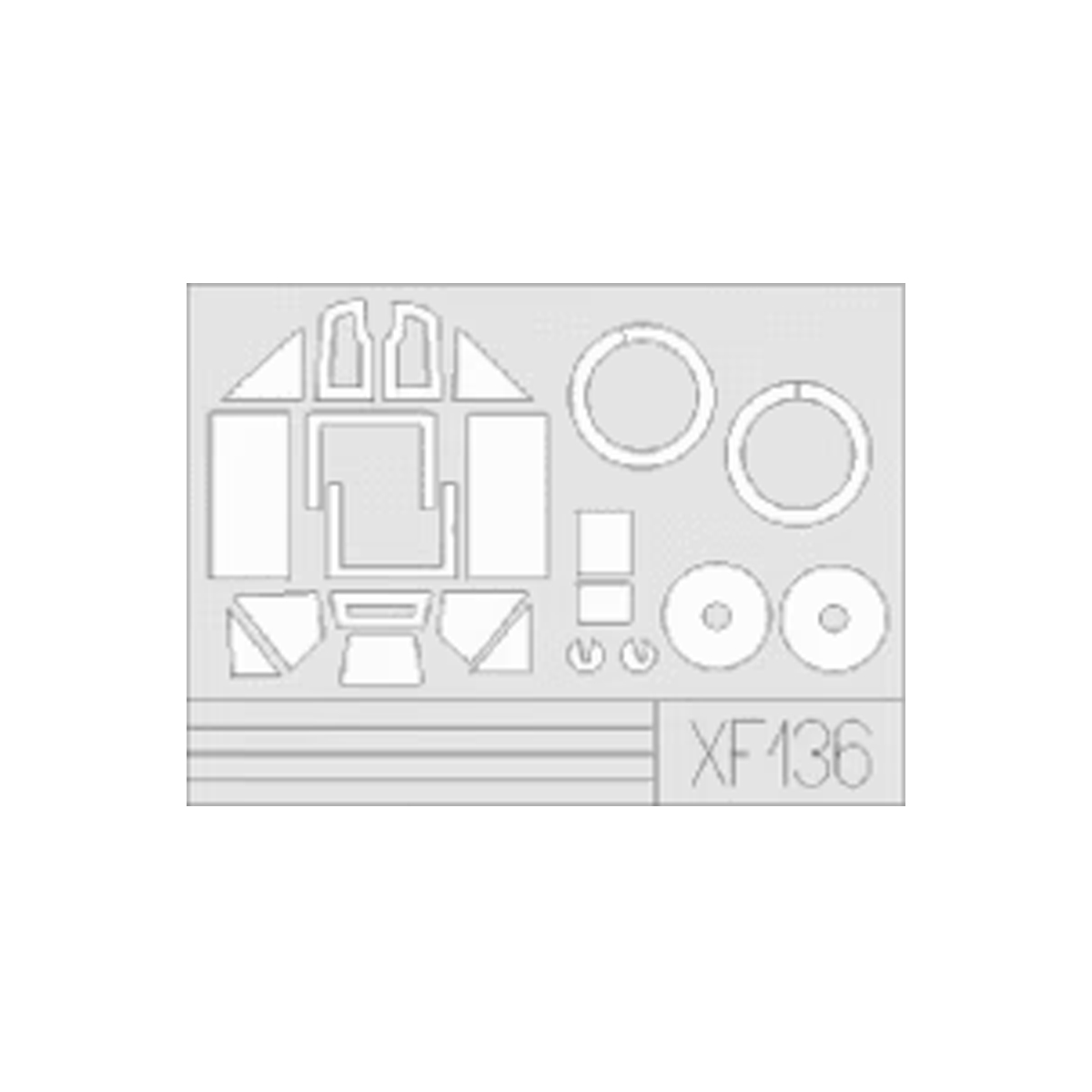 Eduard 1/48 Express Mask Bf-109 B/C/D for Hobbycraft, Signum, Academy