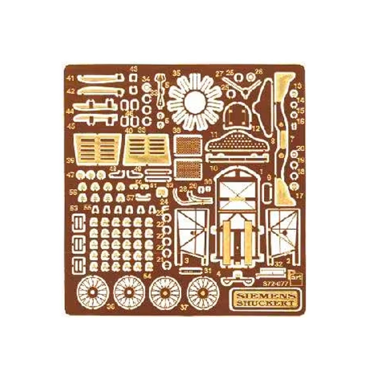 Part 1/72 Siemens Shuckert D.III – PE Detail Up Set for Toko