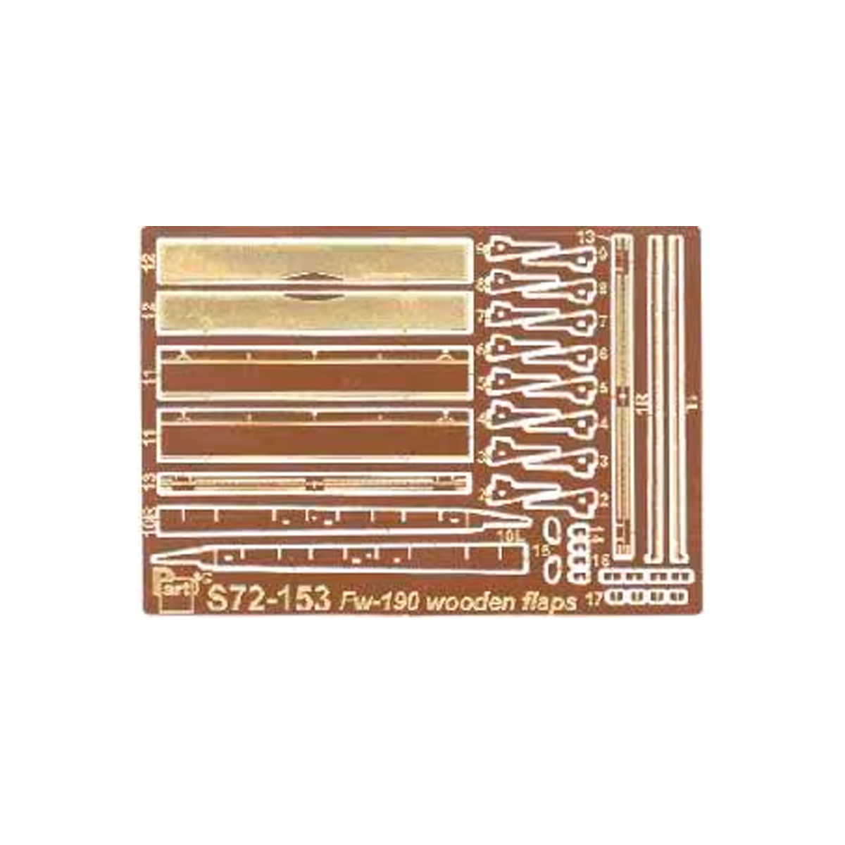 Part 1/72 Focke Wulf Fw 190A/D/F/G (flaps-woden) for Tamiya/Revell